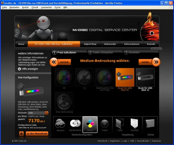 Mr.Disc bedruckt professionell USB-Sticks und MP3-Player bei kurzen Lieferzeiten und flexiblen Stückzahlen Bild: Mr.Disc bedruckt professionell USB-Sticks und MP3-Player bei kurzen Lieferzeiten und flexiblen Stückzahlen