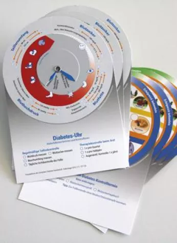 Diabetes-Uhr: Besser aufgeklärt - besser eingestellt. Bild: Diabetes-Uhr: Besser aufgeklärt - besser eingestellt.