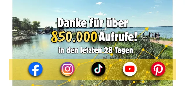 Über 850.000 Aufrufe in 28 Tagen: Steinhude-am-Meer.de stellt neuen Reichweitenrekord auf Social Media auf Bild: Über 850.000 Aufrufe in 28 Tagen: Steinhude-am-Meer.de stellt neuen Reichweitenrekord auf Social Media auf