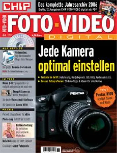 Großer Testbericht in CHIP FOTO-VIDEO digital: 2007: Das Jahr der digitalen Spiegelreflex-Kameras Bild: Großer Testbericht in CHIP FOTO-VIDEO digital: 2007: Das Jahr der digitalen Spiegelreflex-Kameras