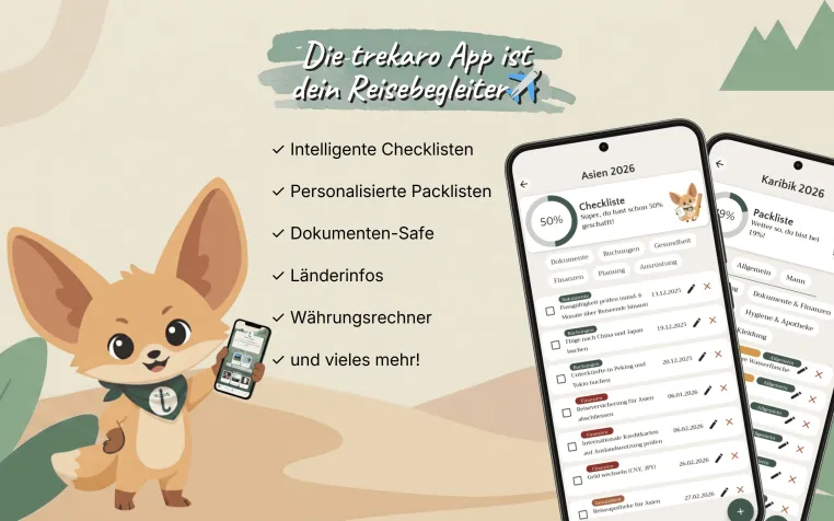 Reise-App trekaro: Reiseplanung ohne Tab-Chaos Bild: Reise-App trekaro: Reiseplanung ohne Tab-Chaos