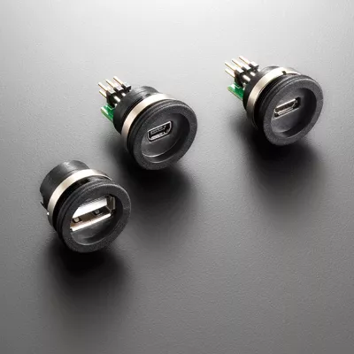 Bild: Kleiner geht nicht – USB im M16-Gehäuse