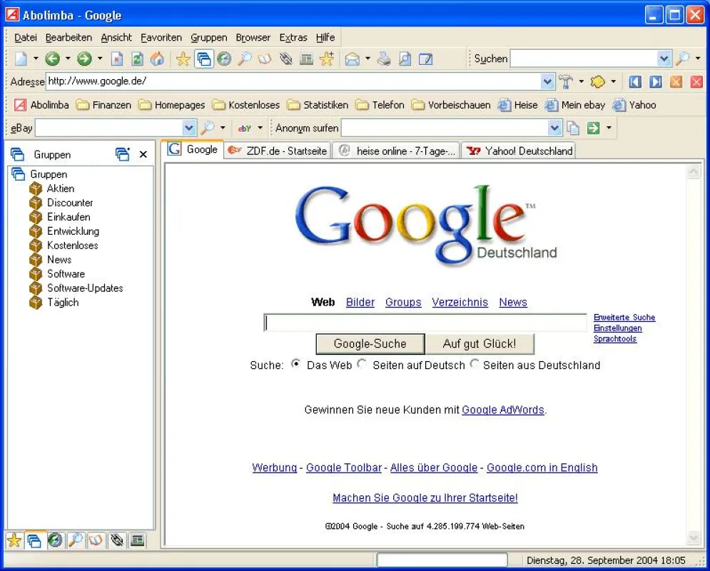 Komfort-Webbrowser Abolimba Multibrowser