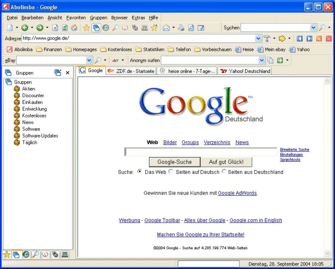 Komfort-Webbrowser Abolimba Multibrowser