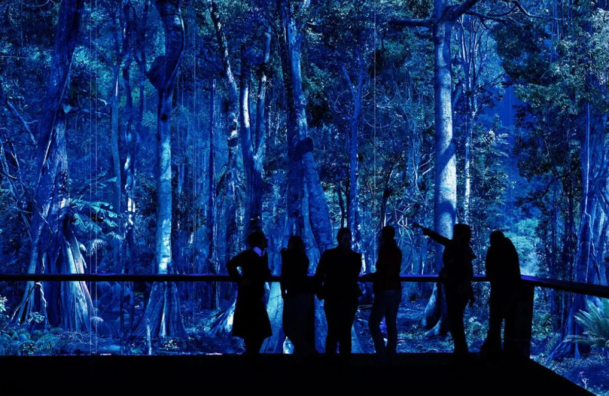 AMAZONIEN zur Nacht im Asisi Panometer in Leipzig, Foto: © Asisi