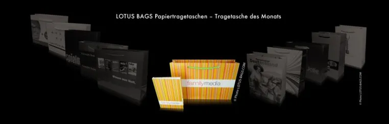 LOTUS BAGS GmbH - Papiertragetasche des Monats Bild: LOTUS BAGS GmbH - Papiertragetasche des Monats