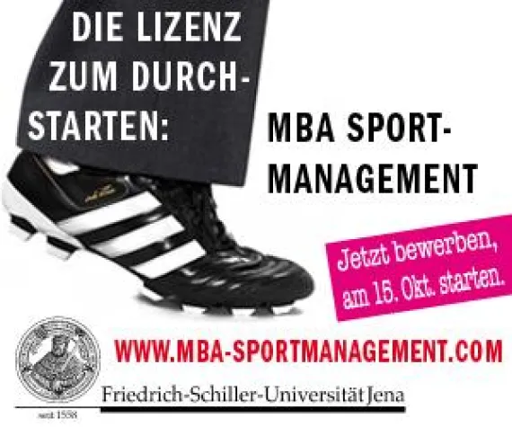 Startschuss zur Sportmanagementkarriere fällt im Oktober Bild: Startschuss zur Sportmanagementkarriere fällt im Oktober