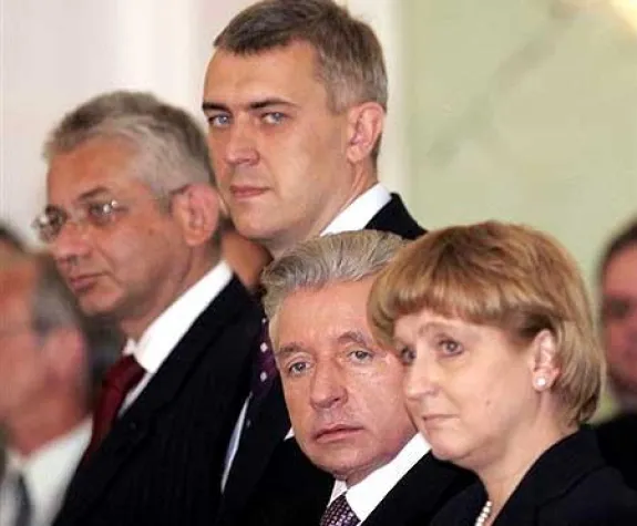 Bild: Lepper und Giertych - unbeliebteste Politiker Polens