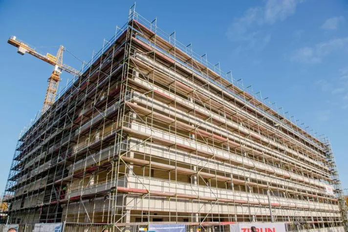 Bild: Richtfest: Forschungsbau auf gutem Wege