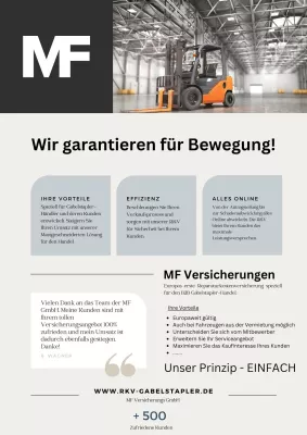 Bild: Neue Garantiekostenversicherung für die Fördertechnik
