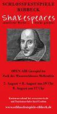 Festspiele im August auf Wasserschloss Mellenthin Bild: Festspiele im August auf Wasserschloss Mellenthin