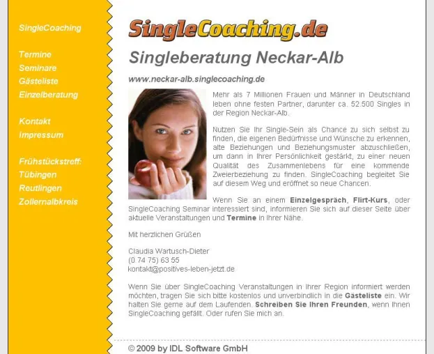Bild: Erfolg im Internet ist messbar - Marketing-Experte übernimmt Projektleitung bei neckar-alb.singlecoaching.de