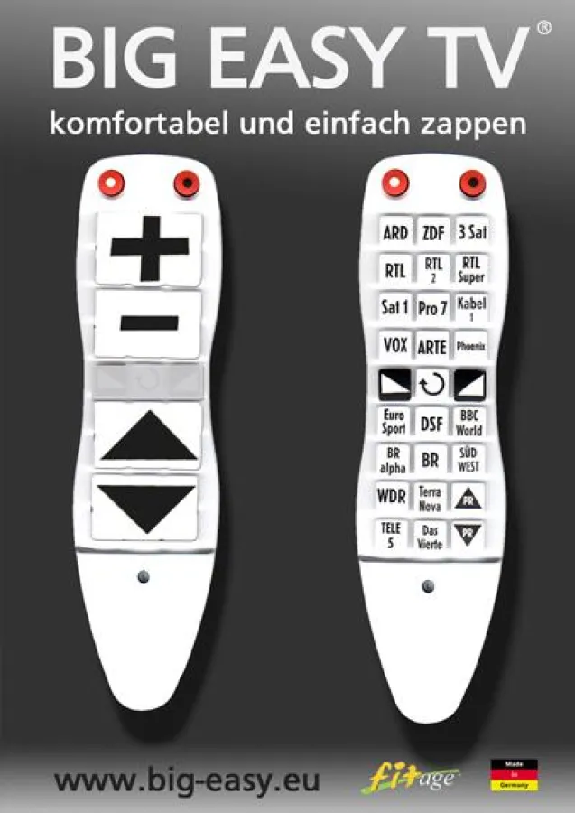 Die Universalfernbedienung BIG EASY 2