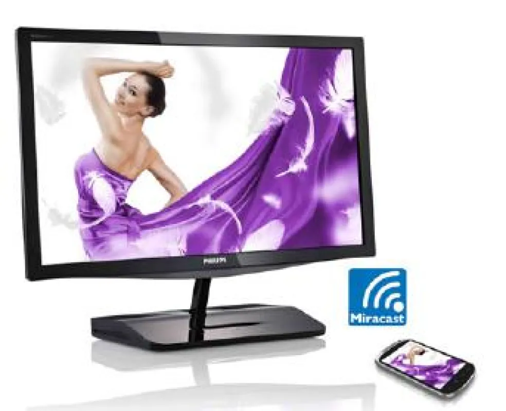 Drahtlose Übertragung vom kleinen Display zum großen:  der Philips Miracast Monitor 239C4QHWAB