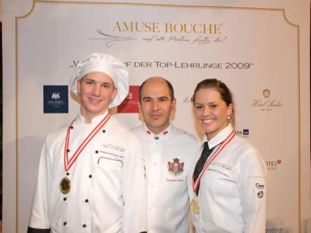 Bild: Sieger beim „Wettkampf der Top-Lehrlinge 2009“ von Amuse Bouche ausgezeichnet