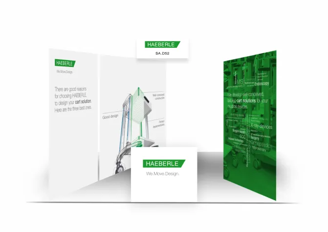 HAEBERLE mit der GHA auf der Arab Health in Dubai – Stand SA. D52 Bild: HAEBERLE mit der GHA auf der Arab Health in Dubai – Stand SA. D52