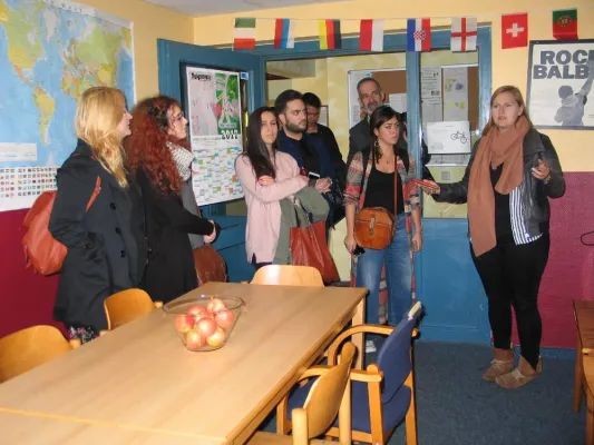 Bild: Griechische Delegation im Rahmen des EU Projektes VET for Migration zu Gast im CJD Frechen