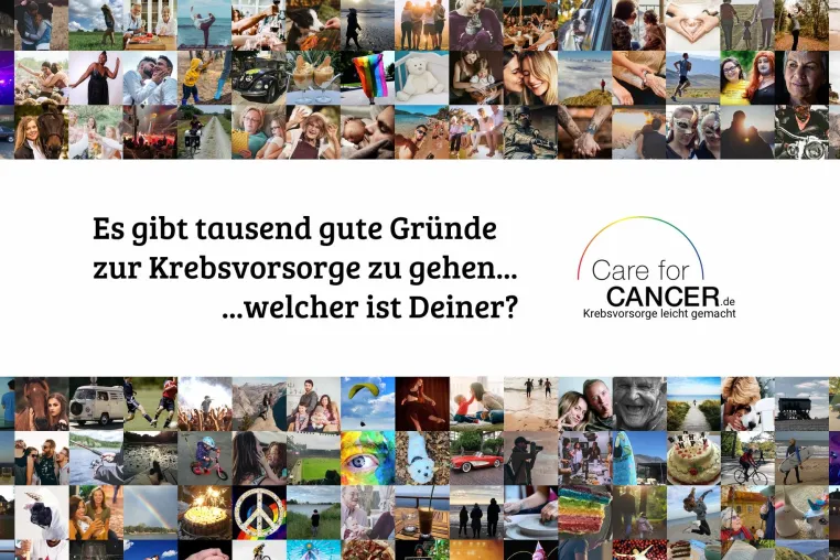 Tausend gute Gründe für die Krebsvorsorge Bild: Tausend gute Gründe für die Krebsvorsorge