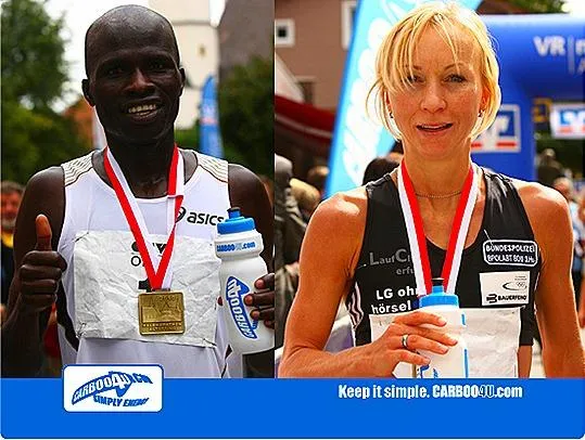 Carboo4U Sporternährung freut sich über Weltklasse-Leistungen beim 19. OMV-Halbmarathon in Altötting Bild: Carboo4U Sporternährung freut sich über Weltklasse-Leistungen beim 19. OMV-Halbmarathon in Altötting