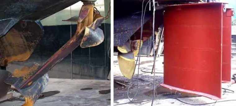 Binnenschiff havariert im Emmericher Hafen Bild: Binnenschiff havariert im Emmericher Hafen