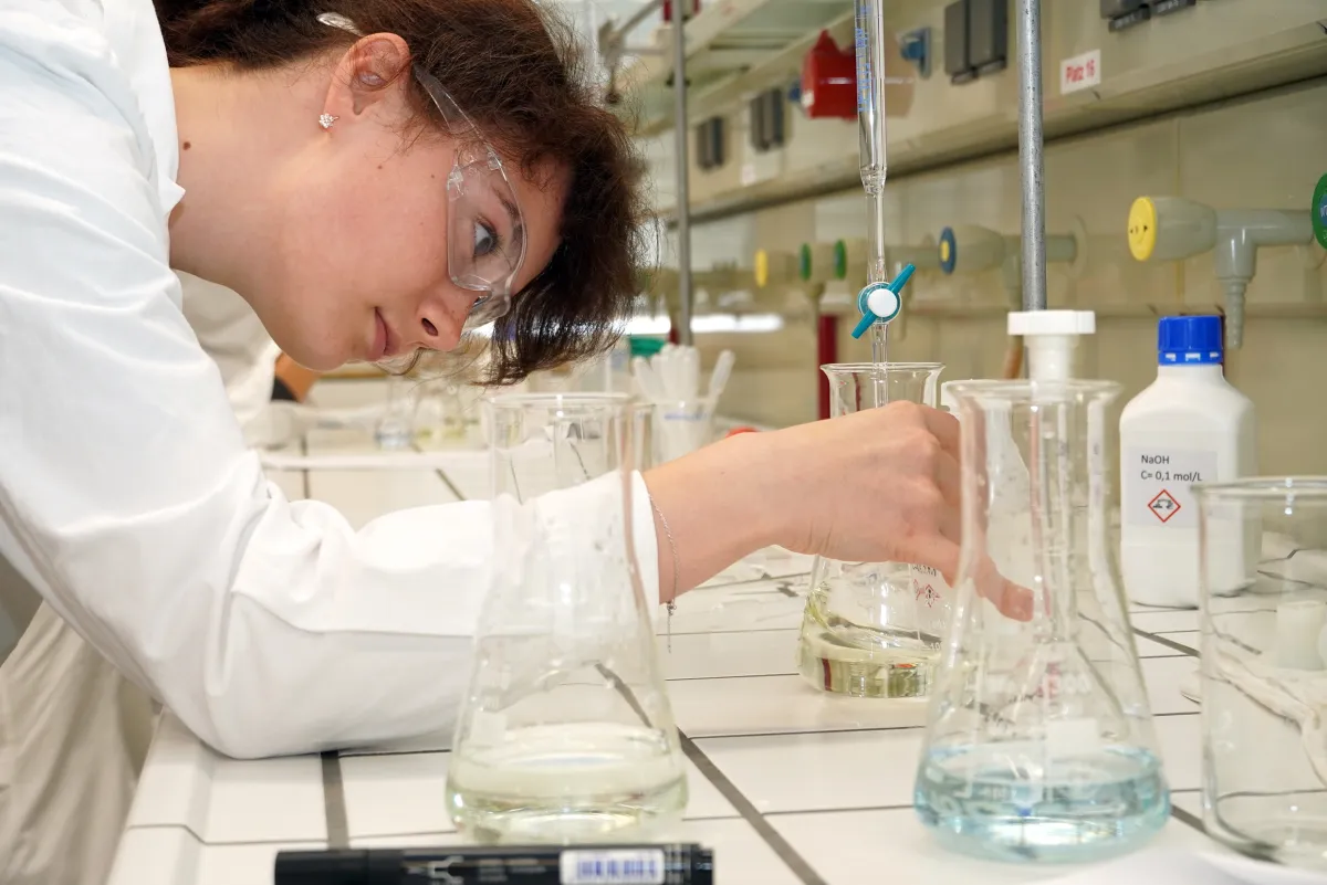 Die Aufgabe war Titration. (© Tobias Göpel)