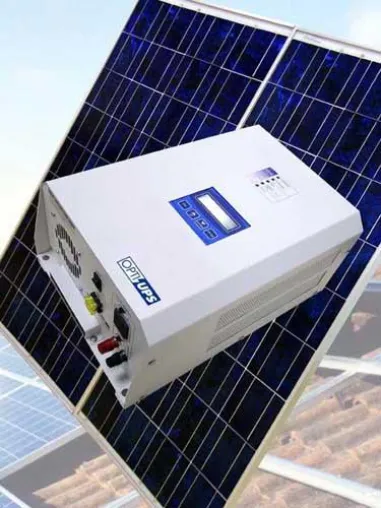 Bild: Die Opti-UPS bringt zur CeBit mit dem SP300 ihren ersten Solarstromwechselrichter auf den Markt