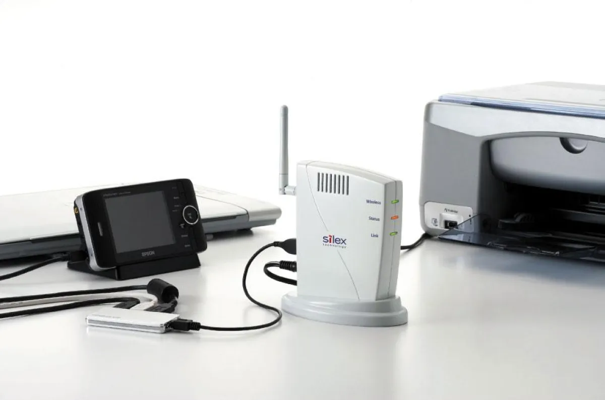 USB Device Server SILEX SX-2000WG mit genetzwerkten USB-Geräten