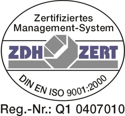 Bild: ZDH-ZERT GmbH zertifiziert das QM-System der DEUFAG Deutsche Facilitec Gesellschaft mbH DIN EN ISO 9001:2000