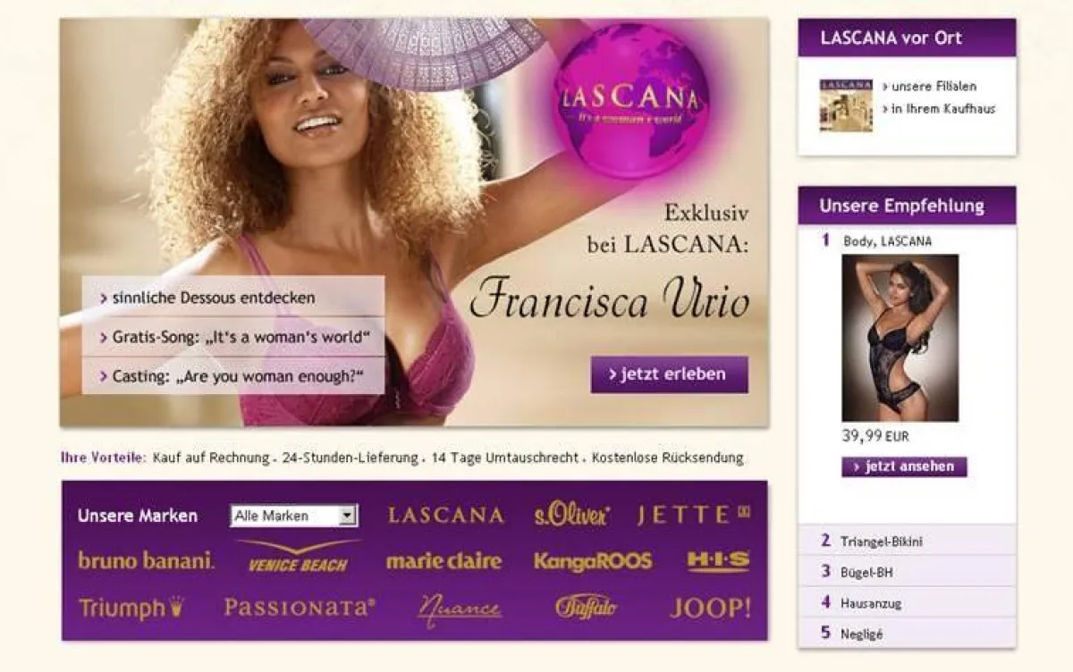 www.lascana.de Online-Shop