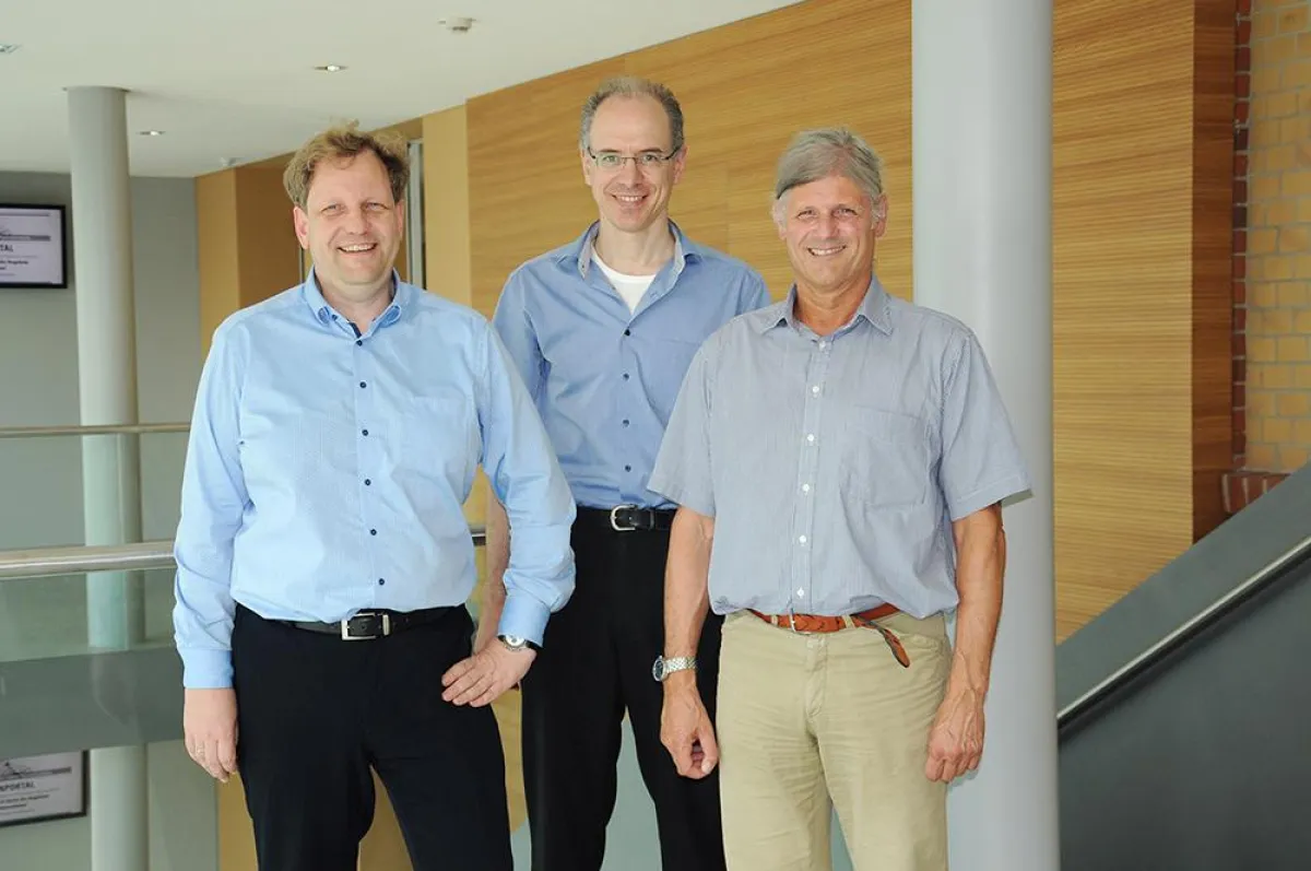 Medizintechnik-Team des Campus Tuttlingen: Mike Fornefett, Martin Haimerl, Kurt Greinwald.