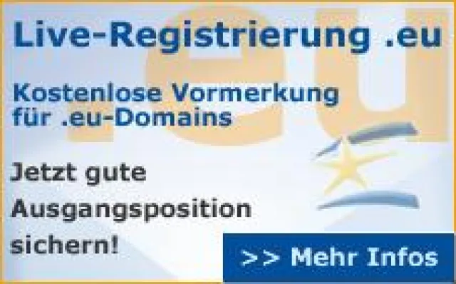 Bild: .eu-Domains mit erhöhten Zuteilungschancen vorregistrieren