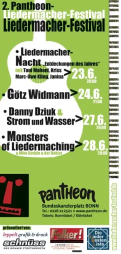 Bild: Das 2. Pantheon Liedermacher-Festival - Lagerfeuerromantik, Reimakrobatik und anarchistische Feuerwerke