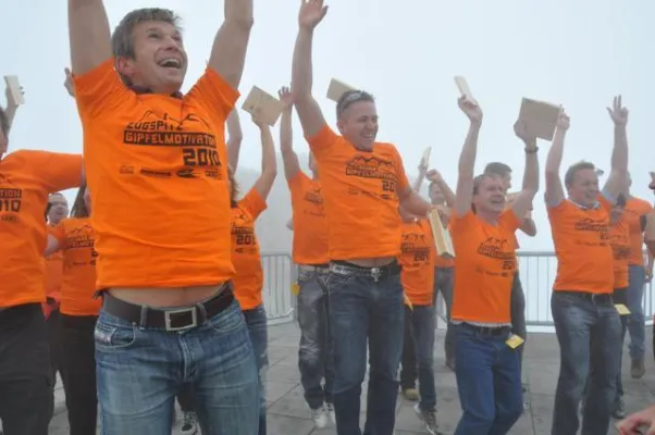 Bild: Durchbrucherlebnis auf der Zugspitze - Alle strahlten voller Lebensglück