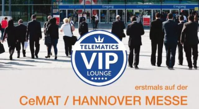 Erleben Sie die Innovationen der „TOPLIST der Telematik“ in der Telematics VIP-Lounge zur CeMAT 2018 Bild: Erleben Sie die Innovationen der „TOPLIST der Telematik“ in der Telematics VIP-Lounge zur CeMAT 2018