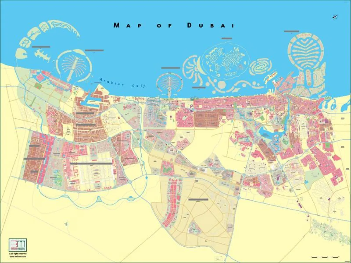 Map of Dubai