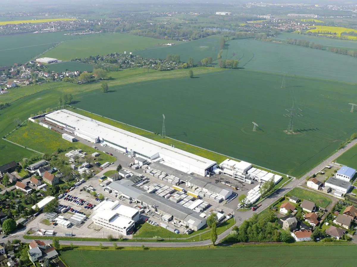 Luftaufnahme: KLEUSBERG Werk Dölbau heute