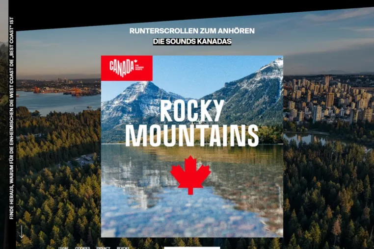 Bild: Kanadas beste Abenteuer und die Top-Musik der Städte jetzt bei Spotify 