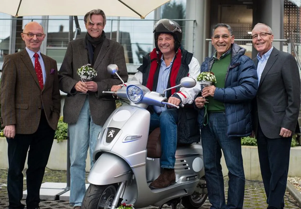 (v.l.) Dr. Gerd Albert, Dr. Lothar Born, Dr. Luderer-Pflimpfl, Dr. Mansur Wali, Dr. Gernot Heller