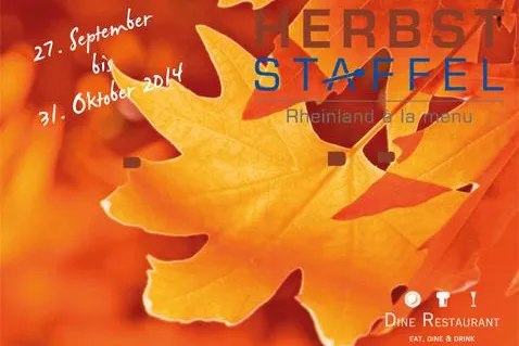 Bild: Rheinland à la menu: Über 30 Kölner Top-Gastronomen nehmen wieder teil an der achten Herbststaffel 2014