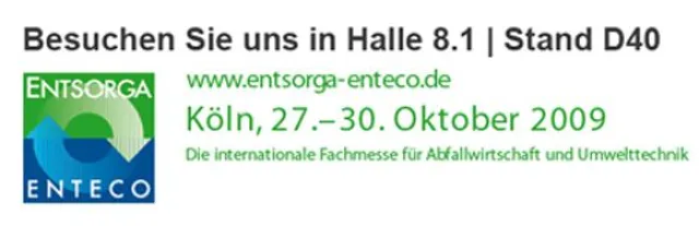 Bild: EMOS stellt auf der Entsorga-Enteco 2009 aus