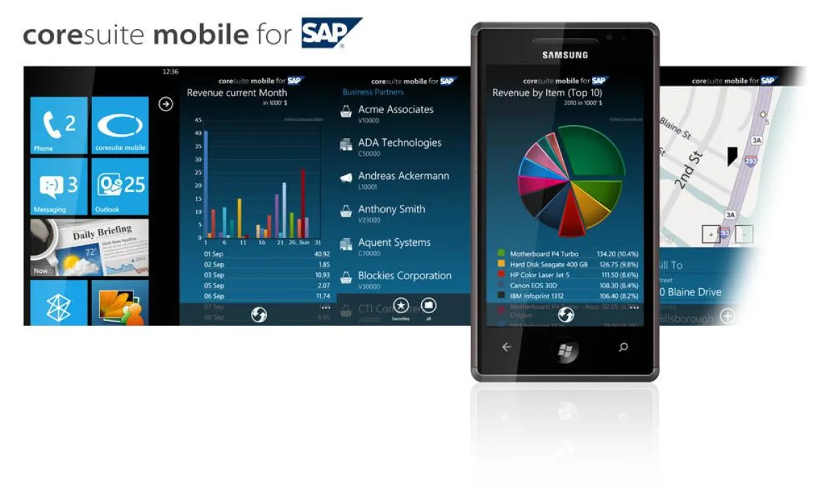 coresuite mobile for Windows Phone 7