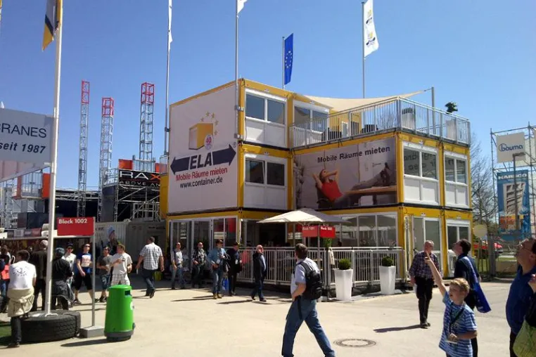 ELA-Raumsystem erfolgreich auf der bauma 2013 Bild: ELA-Raumsystem erfolgreich auf der bauma 2013
