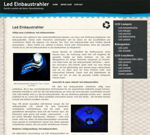 Bild: Portal Led Einbaustrahler wurde gestartet