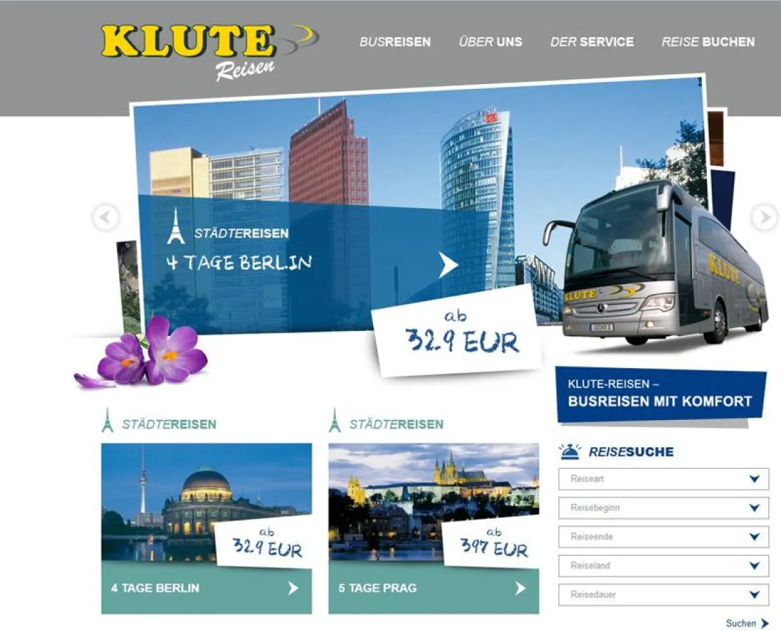 Neuer Internetauftritt von Klute Reisen