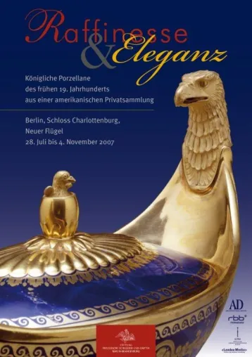 Bild: Einladung zur Pressekonferenz "Raffinesse & Eleganz - königl. Porzellane des frühen 19. Jahrhunderts"