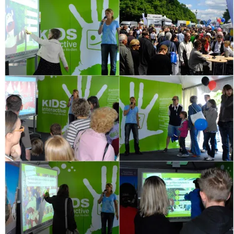 Bild: KIDS interactive präsentiert interaktives Thüringen-Quiz am 60. Jahrestages des Grundgesetzes in Berlin