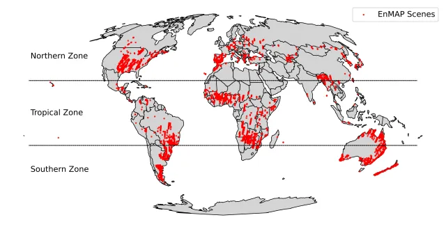 Studie: Funktionelle Pflanzenvielfalt schwankt stark – 4.000 Satellitenbilder mit Hilfe von KI analysiert Bild: Studie: Funktionelle Pflanzenvielfalt schwankt stark – 4.000 Satellitenbilder mit Hilfe von KI analysiert