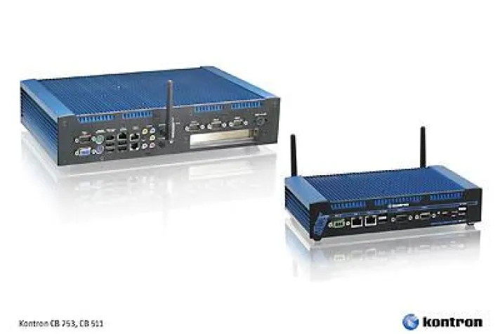 Bild: Embedded Box-PCs Kontron CB 511 und CB 753: Robuste und lüfterlose Mehrzweck-Box-PCs
