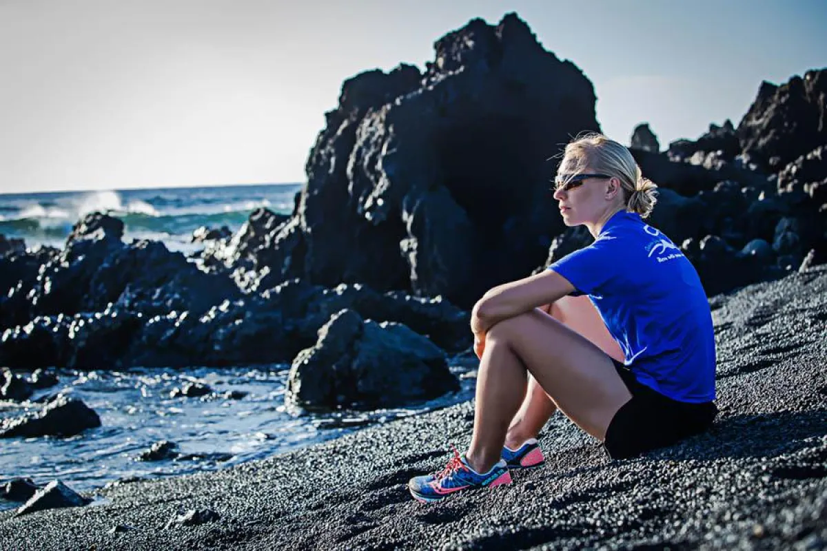 Mareile Hertel (33), deutsche Extremathletin im Trainingslager auf Lanzarote