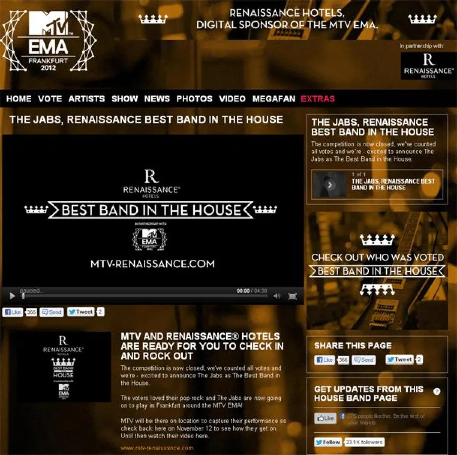 The Jabs, Renaissance Best Band in the House